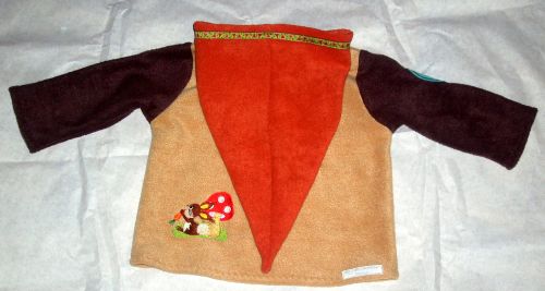 Fleecejacke von hinten