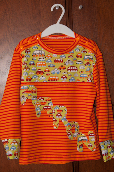 Jungsshirt mit Druckknopfleiste