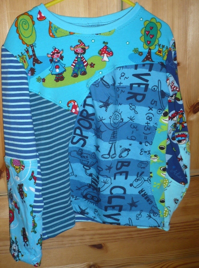 Mixshirt in Blau