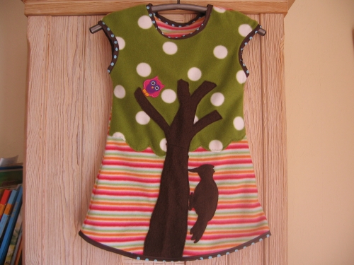 Amelie mit Specht und Eule