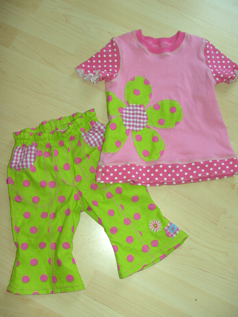 Sommerkombi in grn-pink