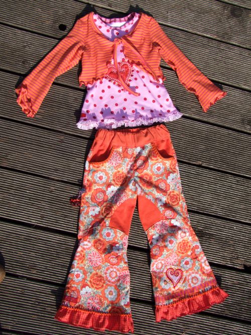 Orange Frhlingskombi