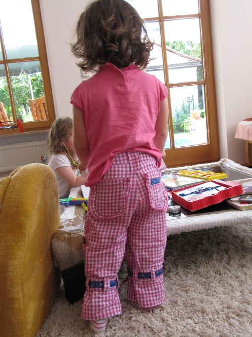 Karrierte Hose