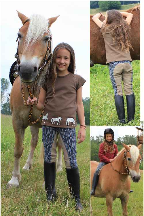 Reithose mit Lederbesatz selber nhen...
