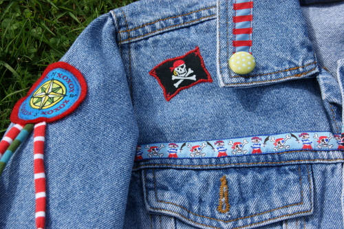 Piraten-Jeansjacke