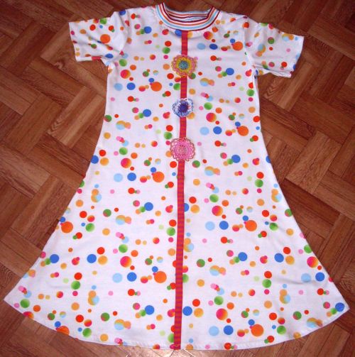 Jerseykleid Punkte