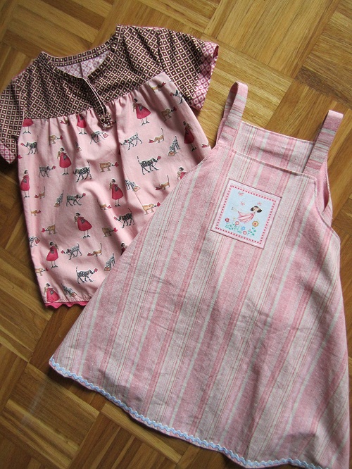 Wickelkleid ANNA und Bluse LOTTA