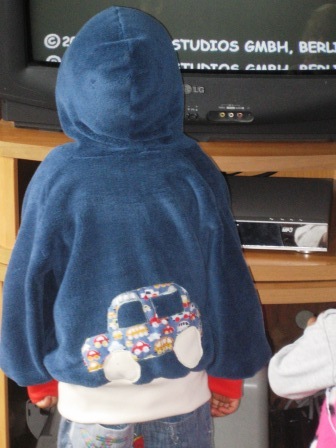 Kuscheljacke Yorik von hinten