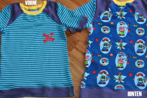 T-shirt mit Piratenjersey...