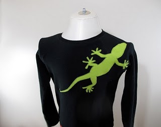 Gecko shirt sz 134/140