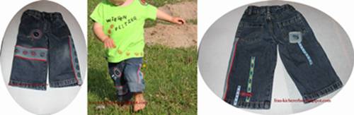 Recycling Jeans fr Wiesenflitzer