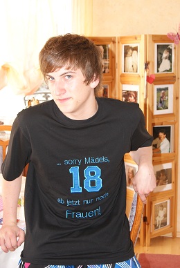 Ein T-Shirt zum 18. Geburtstag...