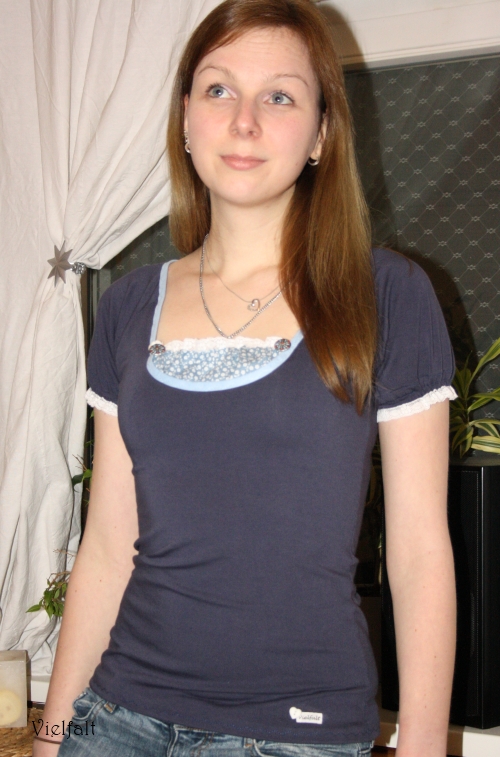 Sommershirt mit Spitze