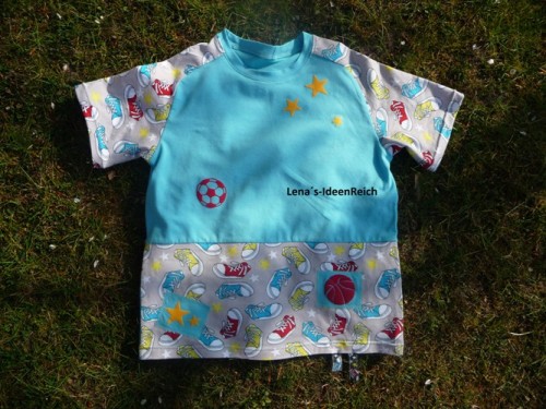 Ein sportliches I love Sneakers-Raglanshirt ...