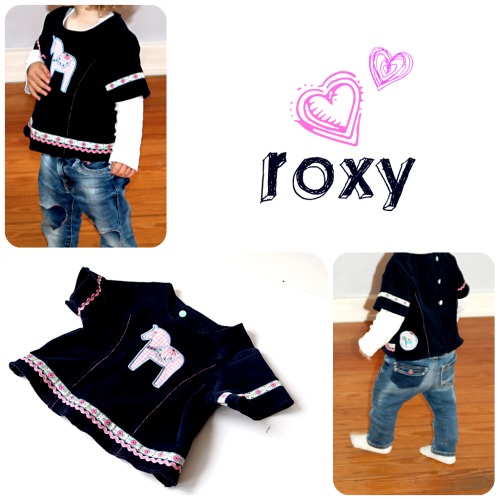 Roxy aus dunkelblauem Cord