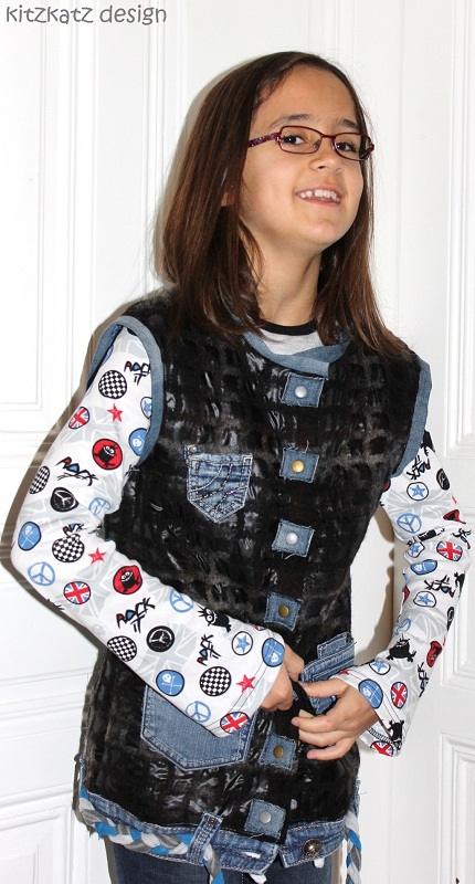 Recycle-Weste mit Shirt