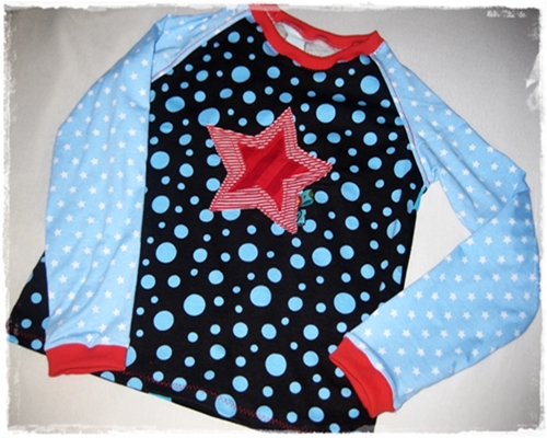 Langarmshirt aus Jerseyresten