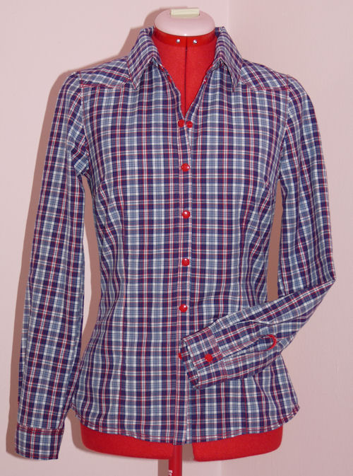 Karo-Bluse