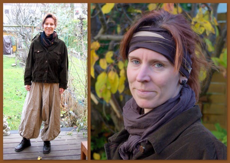 Wickelstirnband Alva und eine Pluderhose