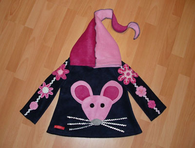Glitzer Mausi Zipfelpulli