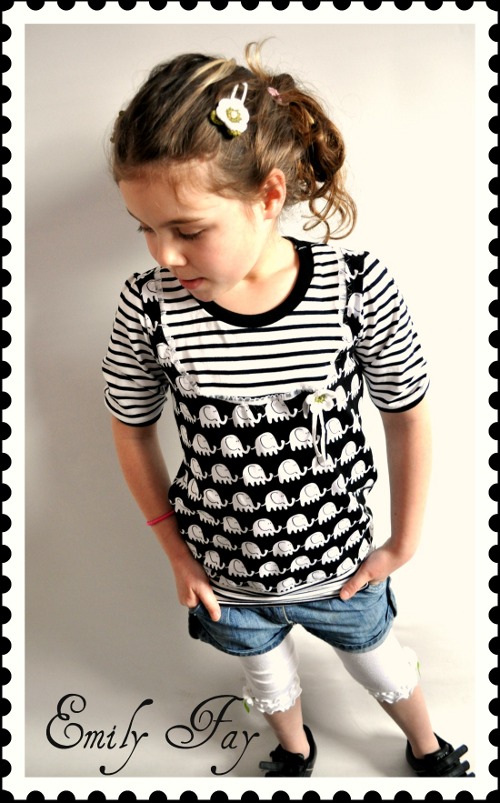 Retro Shirt black and white