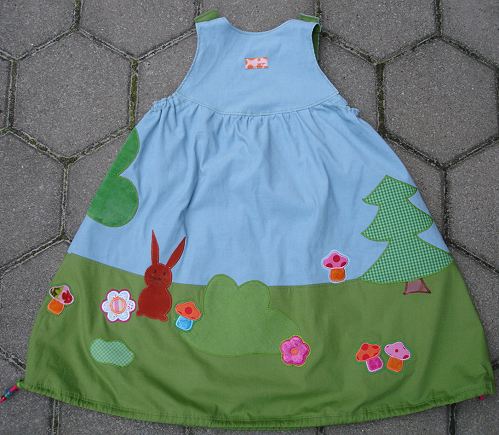 Wald-Kleid in Blau...Rckseite
