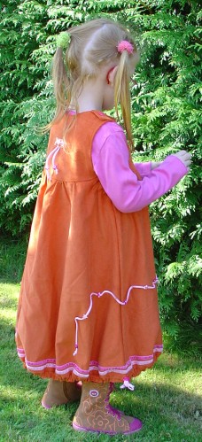 Schutzengelkleid, hinten