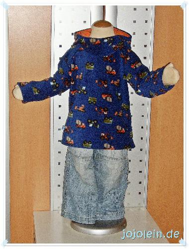 Baustellenfahrzeuge- Fleece- Hoodie