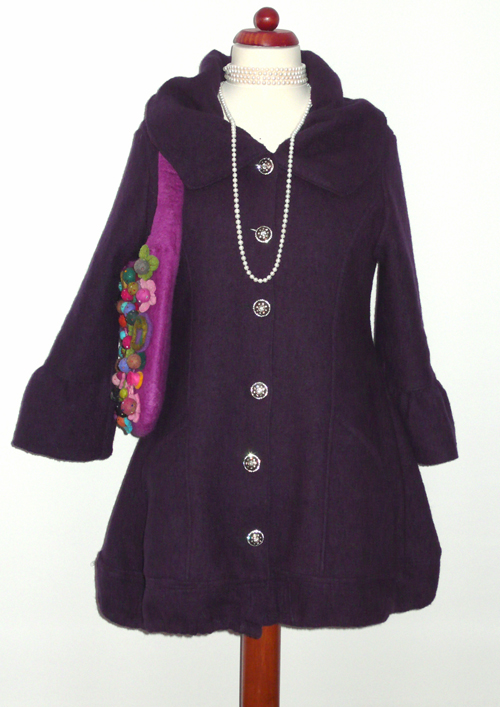 lila Ballonjacke