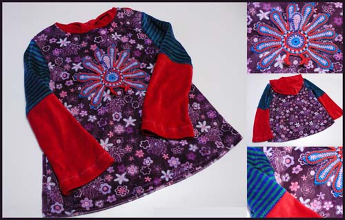 Restepullover mit Pfau