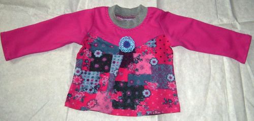 Patchwork-Langarmshirt
