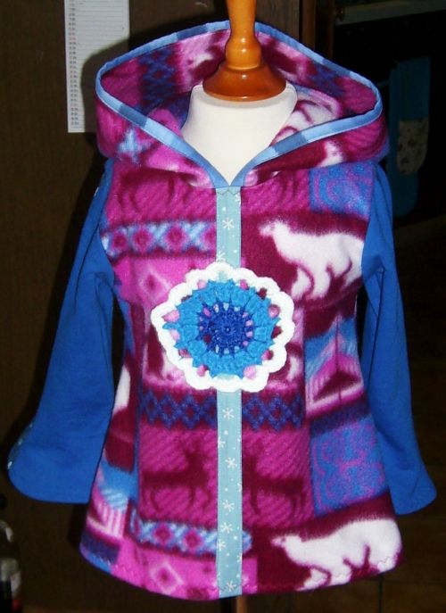 Kapuzenpulli mit Hkelblume