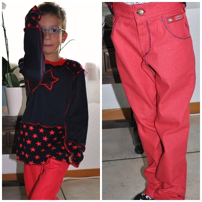 Jeanshose und Pulli