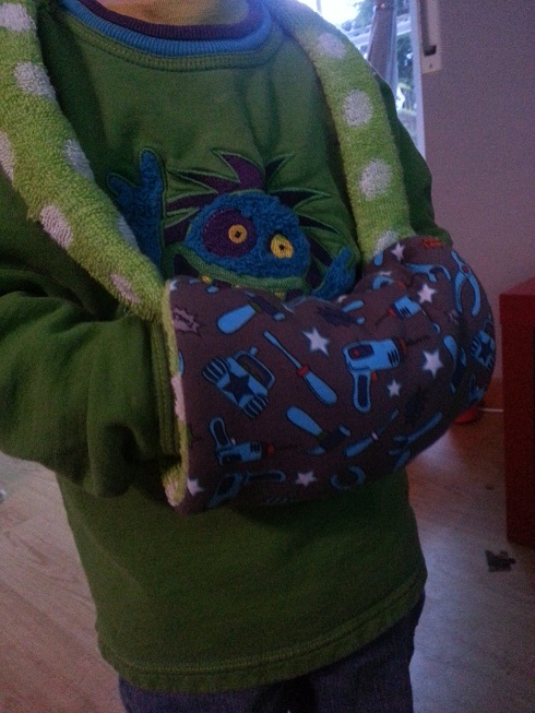 Muff fr Handschuhhasser-Sohn.
