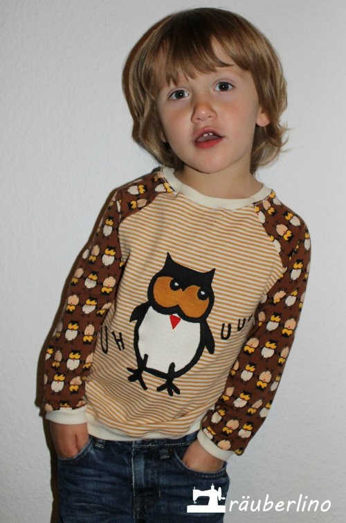 "Zoe" Raglanshirt mit Jerseyapplikation