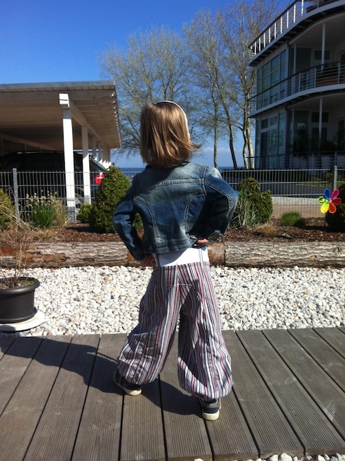 Ballonhose Pepita hinten