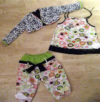 Set aus Hose Tunika und Jacke