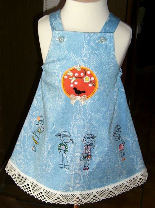 Kleid aus einer alten Hose