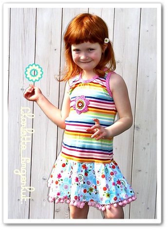 Regenbogen Sommerkleid [Lillesol&Pelle]