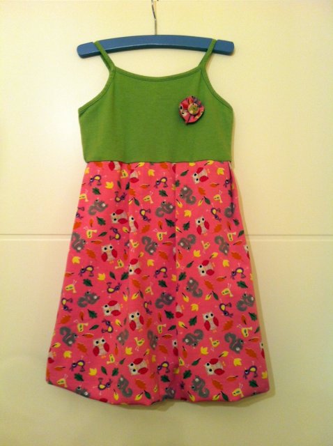 Ballonkleid mit Eulen