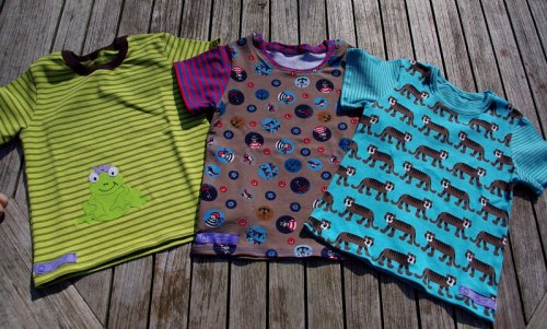 die ersten Sommer-T-Shirts