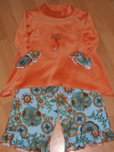 Kombi orange-blau