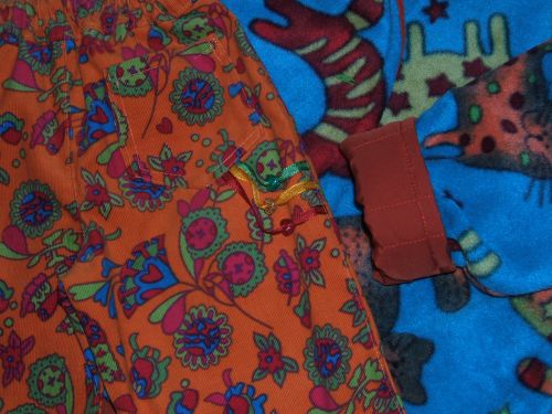 Detail Hose Kombi orangeblau