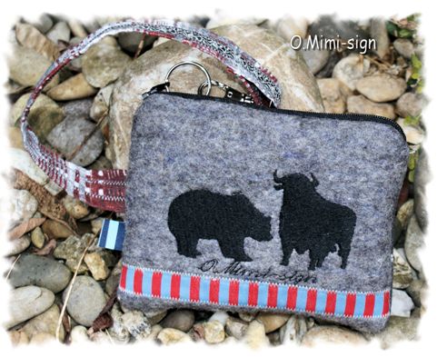 Karo Handgelenk Tasche