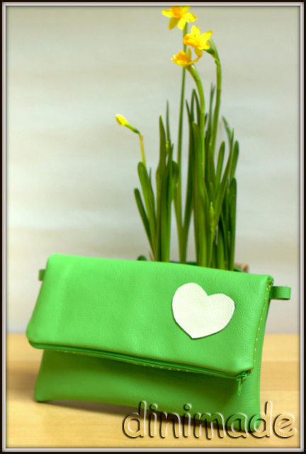 Clutch aus Leder