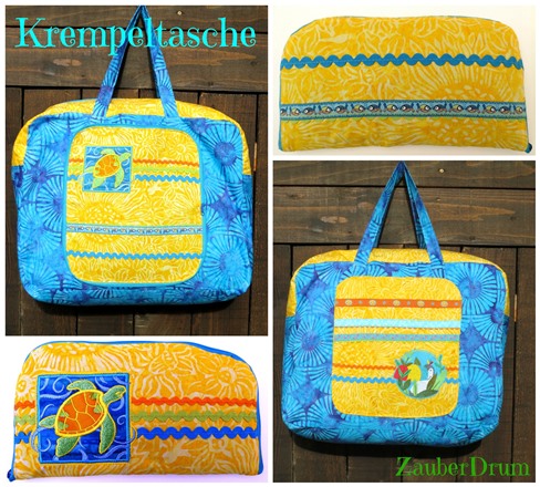 Tropische Krempeltasche