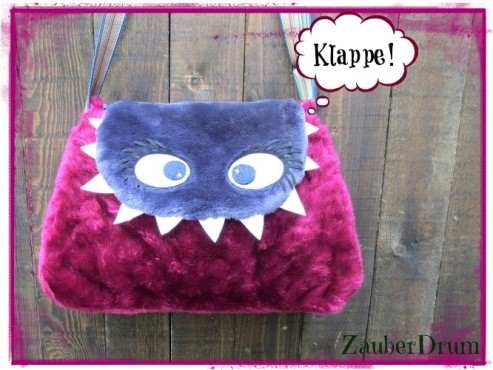 Monster-Klappentasche