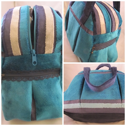 Meine Kugeltasche aus Samt-Velour ~ einfach mal anders