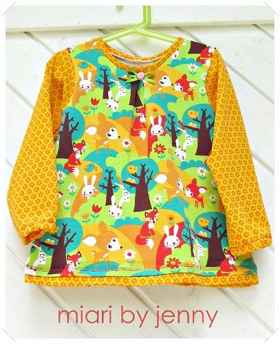 Langarmshirt in sonnigen Farben