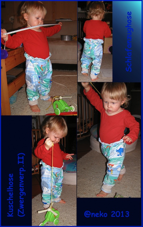 Kuschelhose (Zwergenverp.II) aus Flanell